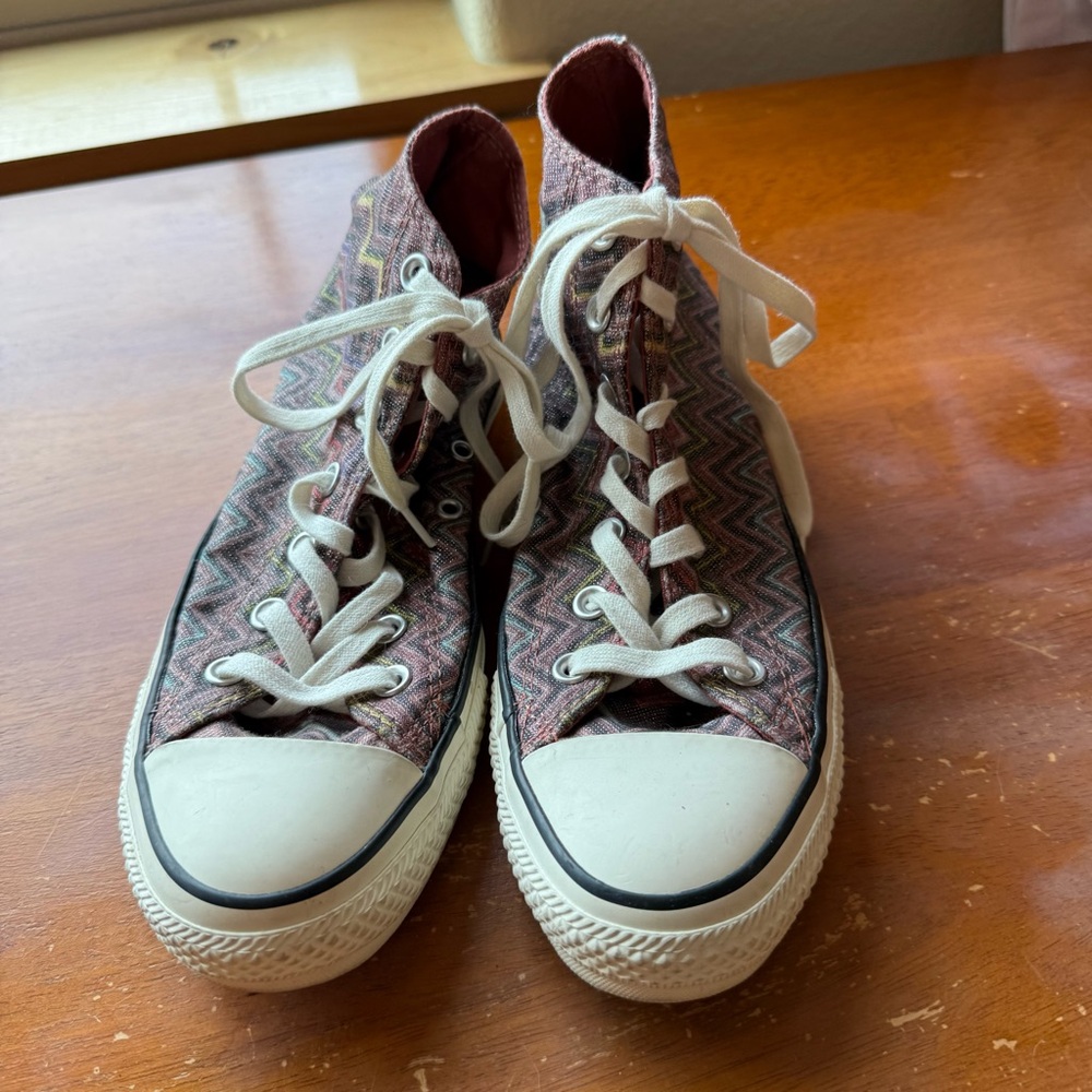 CONVERSE x MISSONI CHUCK TAYLOR ALL STAR HIGH TOP size 8 women’s